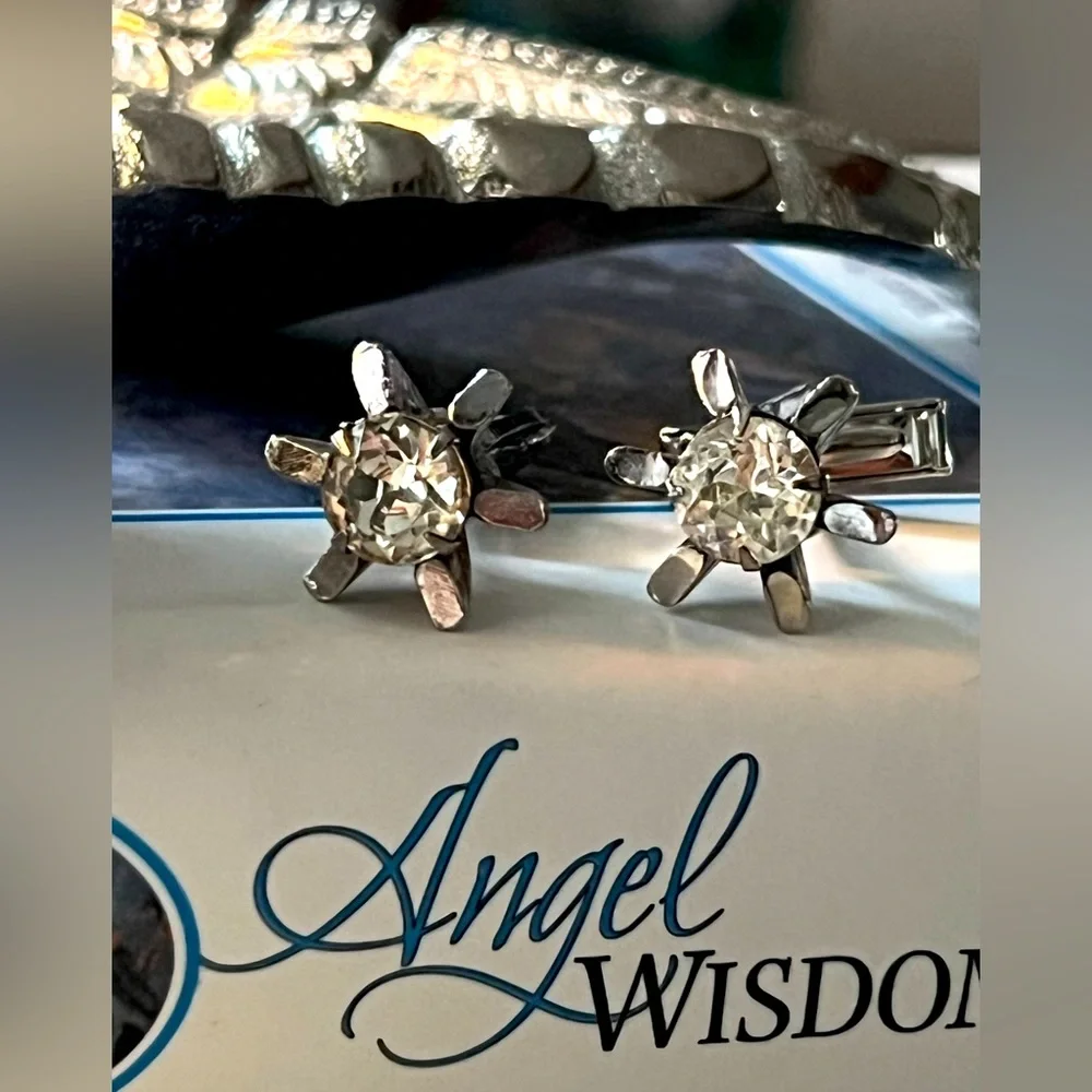 Vintage Art Deco Inspired Crystal Unisex Starlight Cuff Links